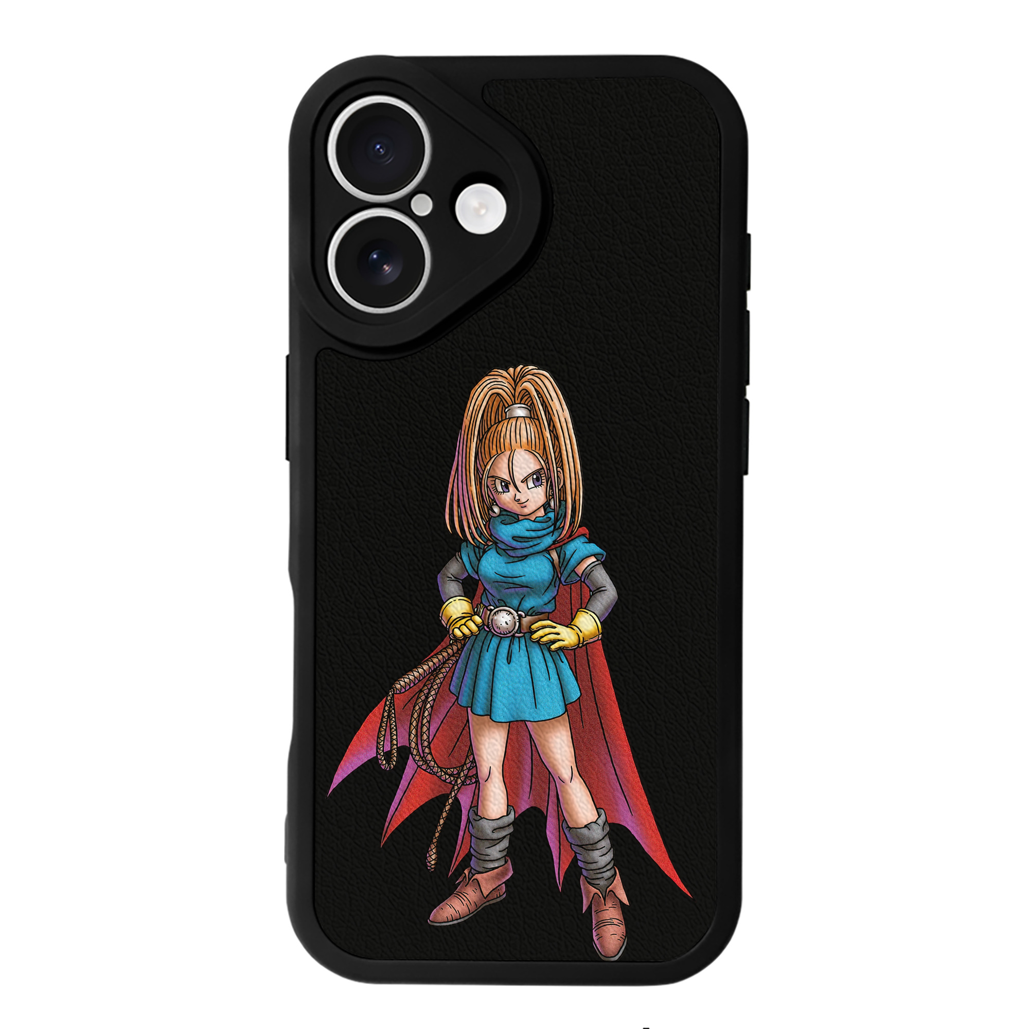 （画像用） ドラゴンクエスト Doragon Kuesuto Dragon Quest 【iPhone 16シリーズ対応】シリコンスマホケース（レザー調） 材質：シリコン
